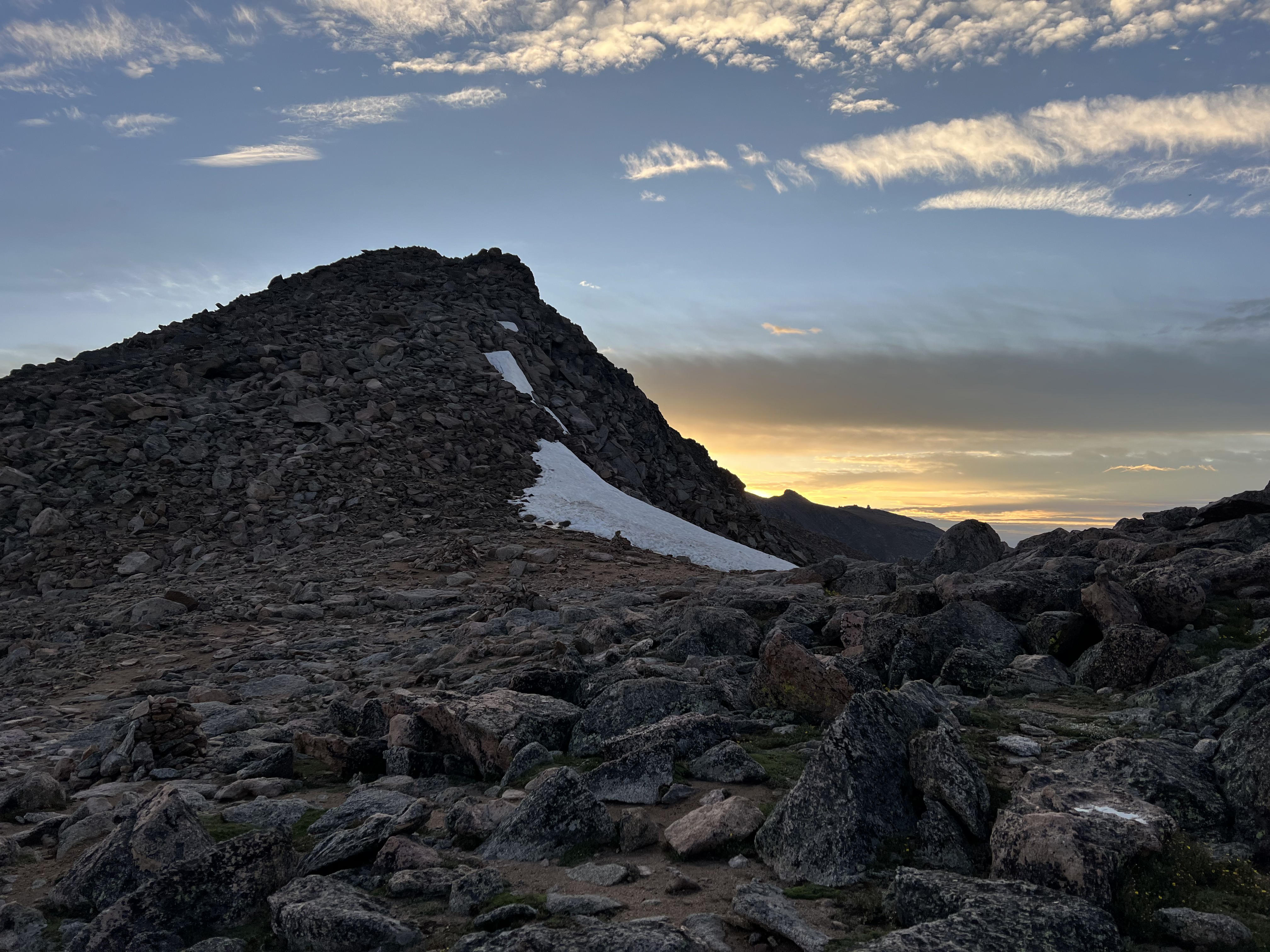Looking up at Mount Bierstadt