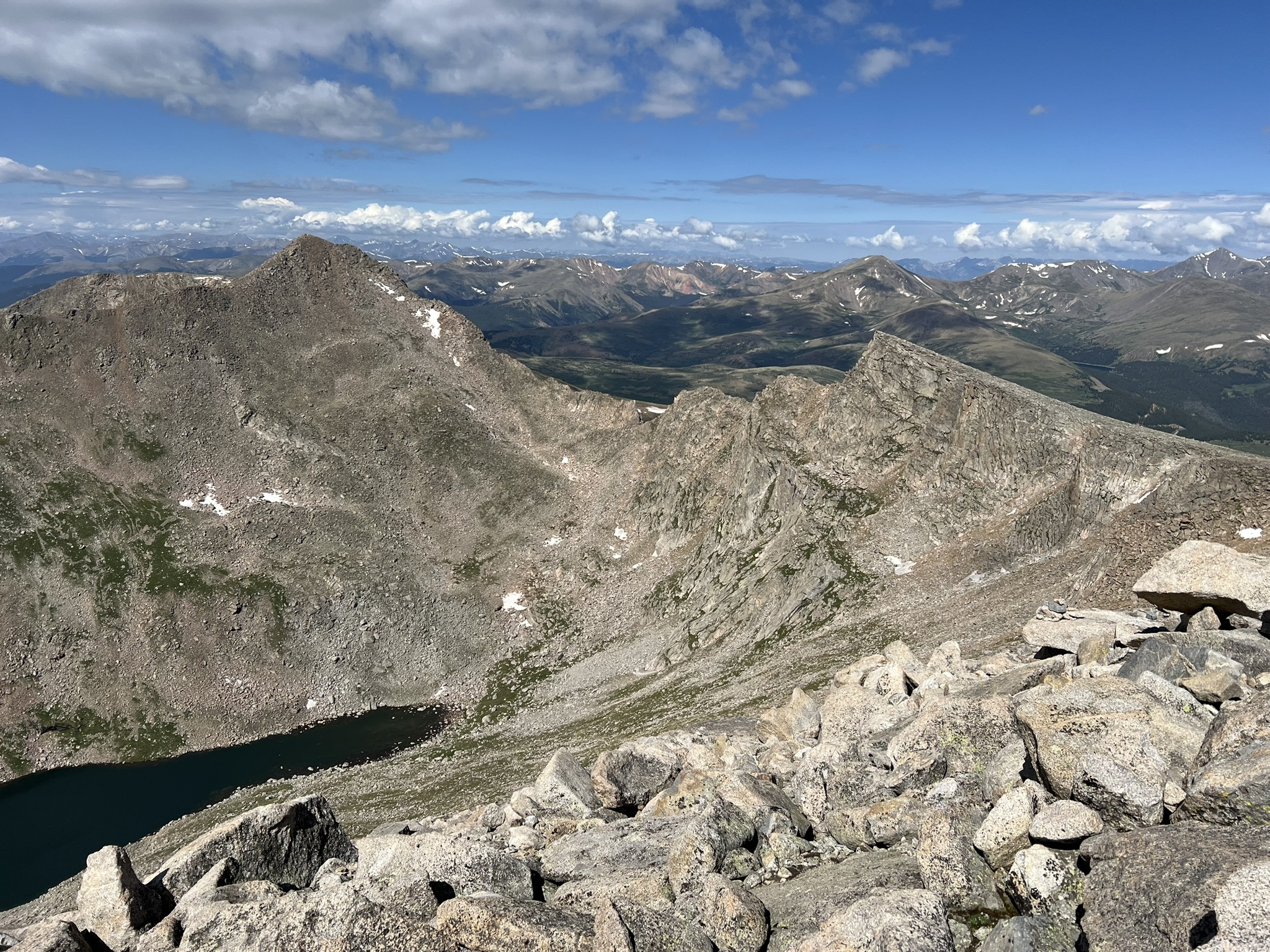 View of Sawtooth from west ridge